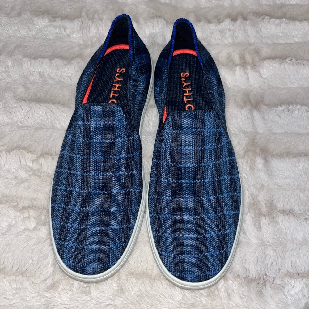 Rothy’s Gingham Plaid sneaker 7.5